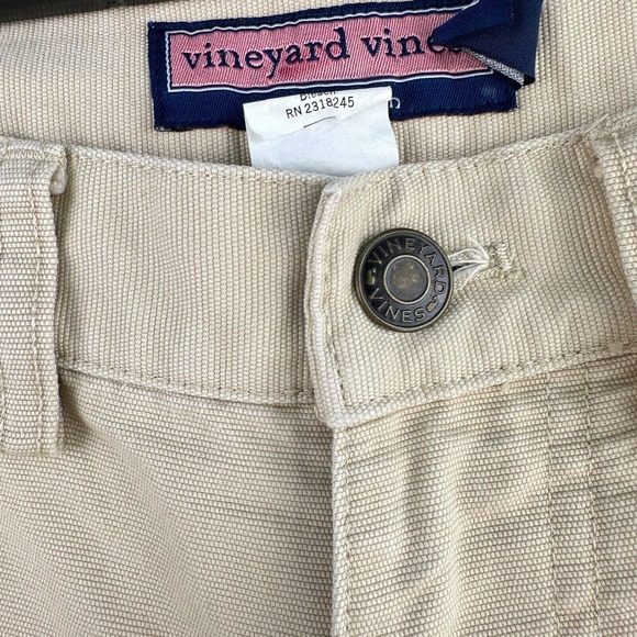 Vineyard Vines Chino Pants Mens 34x30 Tan 100% Cotton Straight Leg Mid Rise - Picture 4 of 10